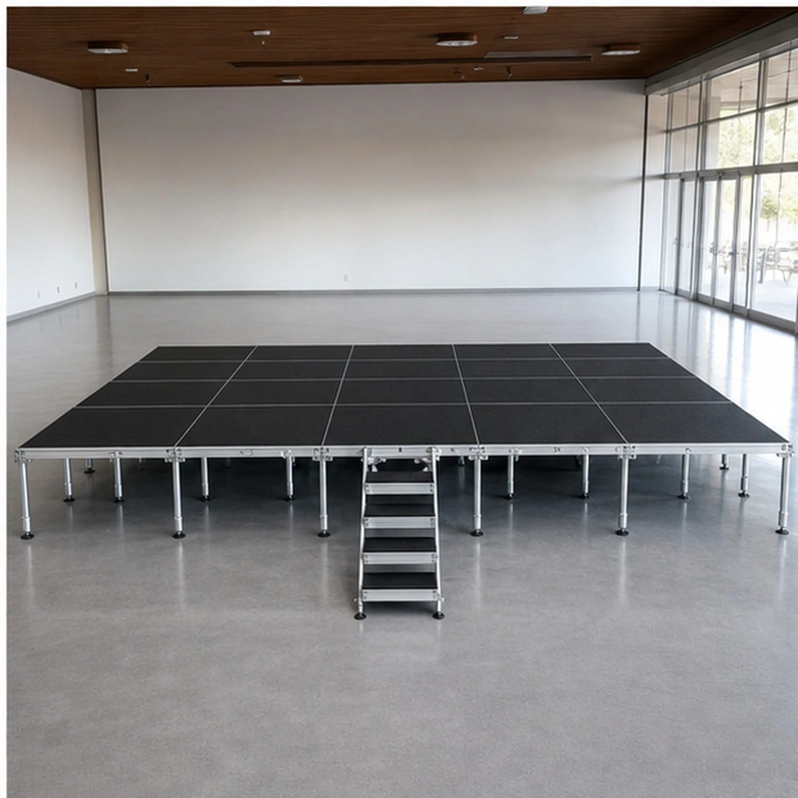 Vista 13 de Set Escenario 10x5 Metros con Escalera Optux