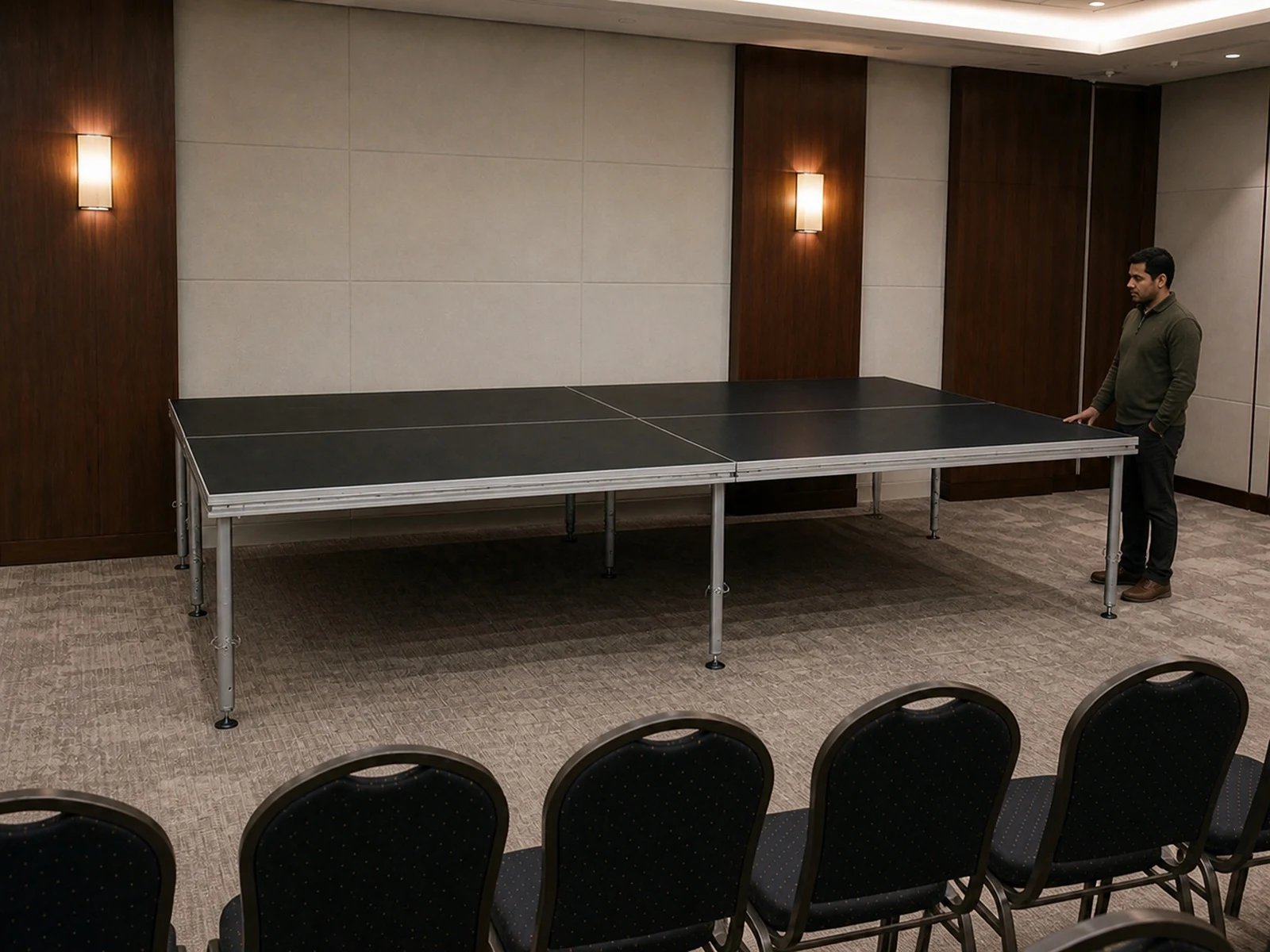 Vista 21 de Set Escenario 4x2 Metros Sin Escalera Optux