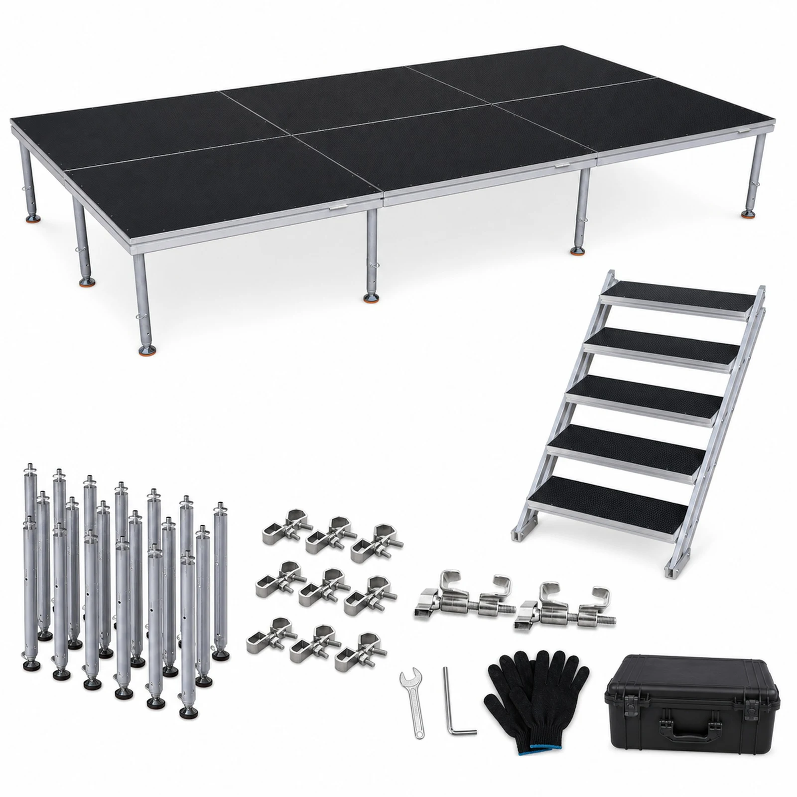Set Escenario 4x3 Metros con Escalera Optux