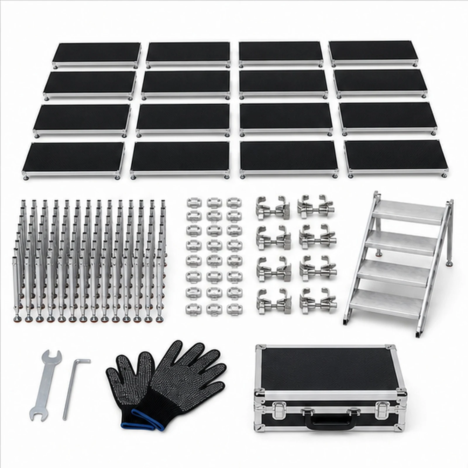Set Escenario 8x4 Metros con Escalera Optux